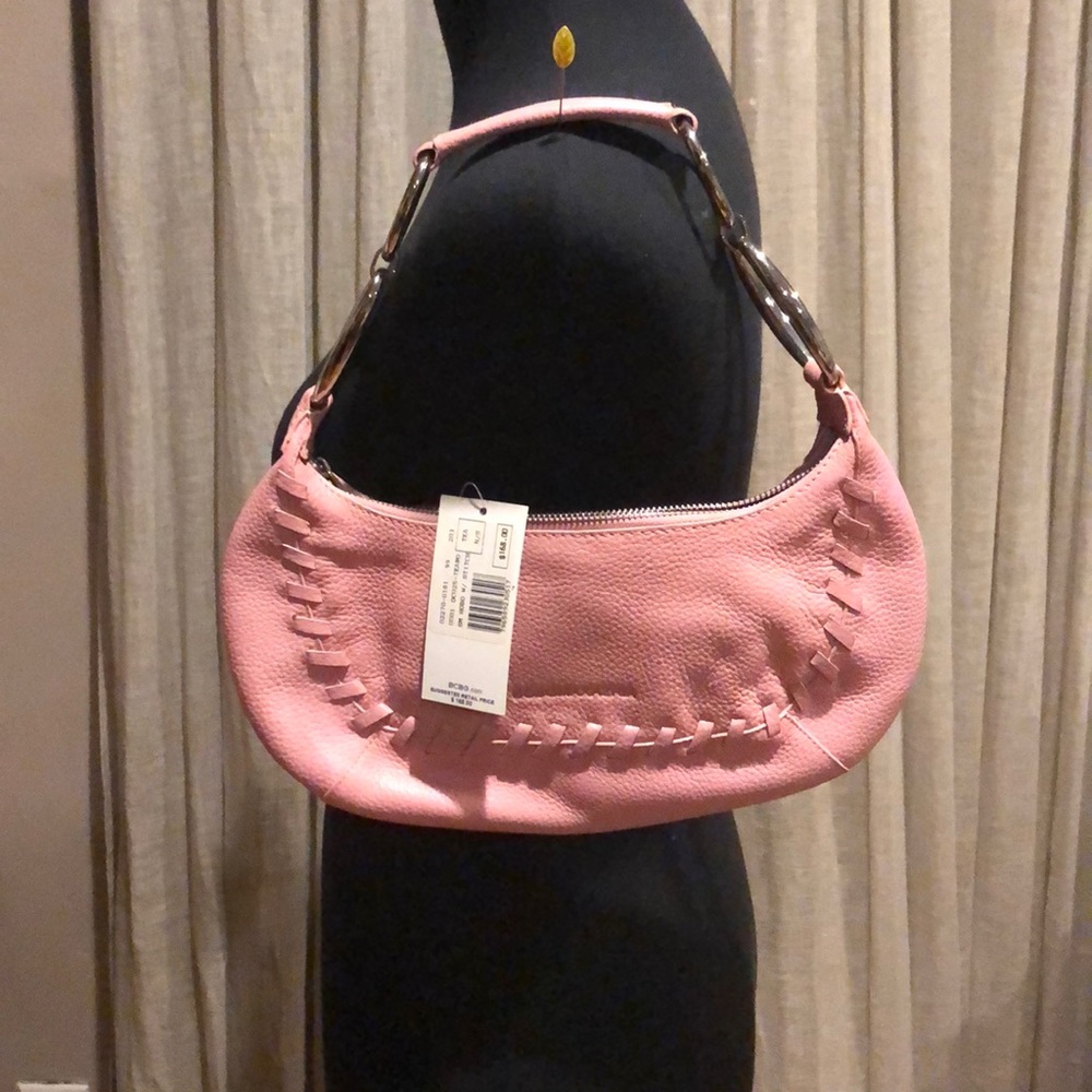 BCBG Maxazria Pink Hobo w/Stitch